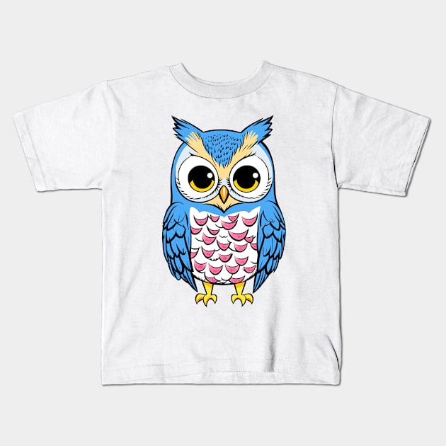 The Beauty of Owls Kids T-Shirt by Orange-C
